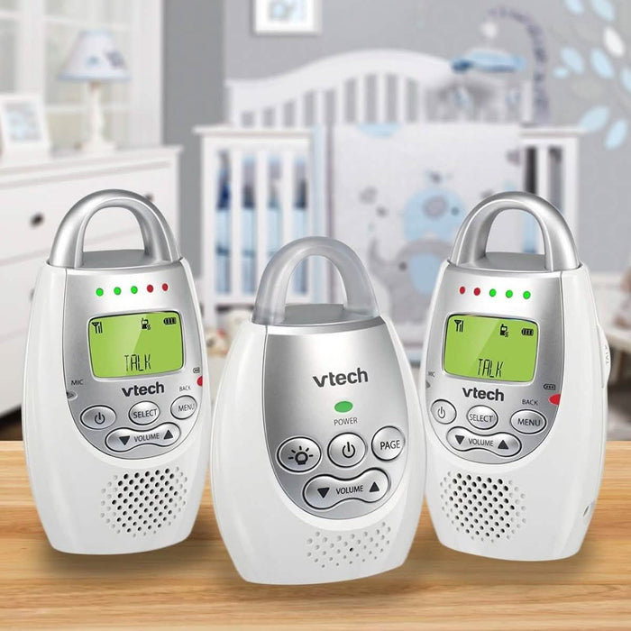 VTech BA72212GY Audio Baby Monitor with 2 Parent Units by DailySale