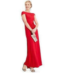 Adrianna Papell Womens Pleated Pintuck Formal Dress by Vanessa Jane