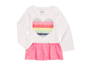 First Impressions Girls Print Cotton Peplum T-Shirt by Vanessa Jane
