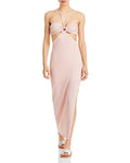 Fore Halter Cutout MIDI Dress, Size Medium by Vanessa Jane