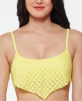 Jessica Simpson Womens Yellow Sweet Tooth Solids Bandana Bikini Top, Size Medium by Vanessa Jane