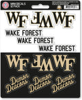 Wake Forest University Demon Deacons 12-Piece Mini Decal Sticker Set, 5x6 Inch Sheet, Gift for football fans for any hard surfaces around home, automotive, personal items by Fielders Choice