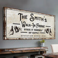Walk-In Fridge Stock It Yourself Bar Sign by Tailored Canvases