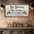 Walk-In Fridge Stock It Yourself Bar Sign by Tailored Canvases