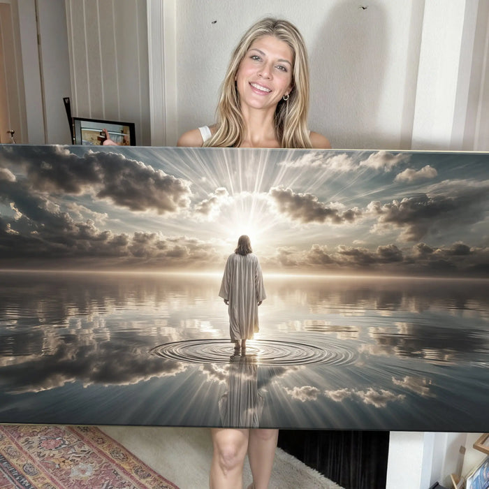 Walking on Water - Faith Wall Art III by Tailored Canvases