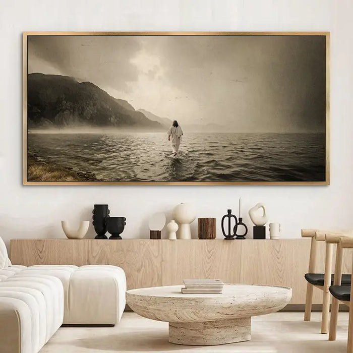 Walking On Water - Faith Wall Art V by Tailored Canvases