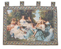 DaDa Bedding 'Her Ladies in Waiting' Spanish Party Classical French Rococo Woven Tapestry Wall Hanging - 36" x 50" by DaDalogy Bedding Collection