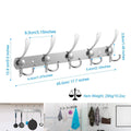 Wall Mount Coat 15 Hooks Stainless Steel Clothes Hanger Rack by DailySale
