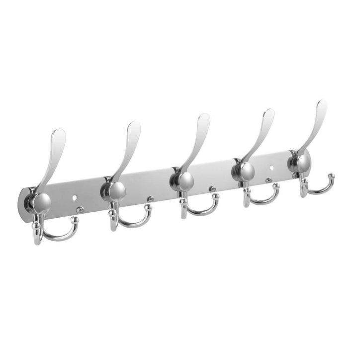 Wall Mount Coat 15 Hooks Stainless Steel Clothes Hanger Rack by DailySale