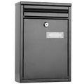 Wall Mount Mailbox Lockable Galvanized Iron Letter Post Box by DailySale