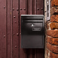 Wall Mount Mailbox Lockable Galvanized Iron Letter Post Box by DailySale