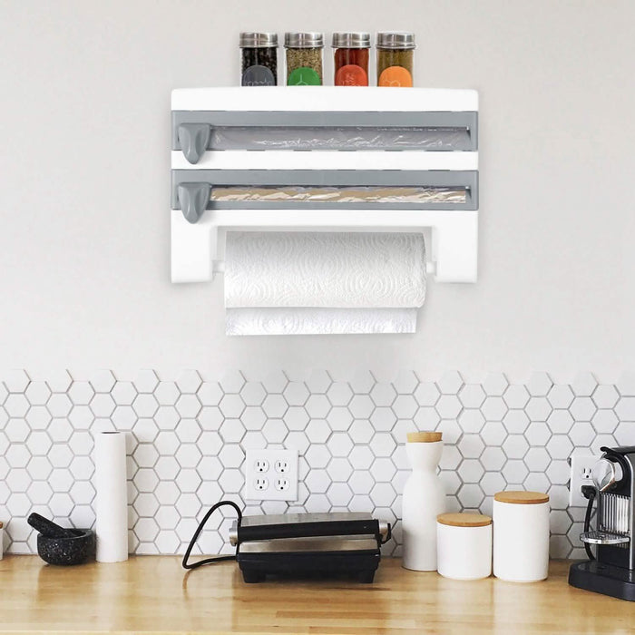 Wall Mounted Kitchen Roll Dispenser with Cutter by DailySale