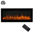 Wall-Mounted Recessed Electronic Fireplace - 50 Inch by DailySale