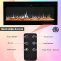 Wall-Mounted Recessed Electronic Fireplace - 50 Inch by DailySale