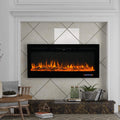 Wall-Mounted Recessed Electronic Fireplace - 50 Inch by DailySale