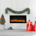 Wall-Mounted Recessed Electronic Fireplace - 50 Inch by DailySale