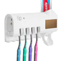 Wall Mounted Toothbrush Sanitizer Holder IR Induction UV Sanitization Rack by DailySale