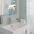 Wall Mounted Toothbrush Sanitizer Holder IR Induction UV Sanitization Rack by DailySale
