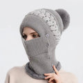 Warm Knitted Beanie Hat and Neck Warmer Set by DailySale