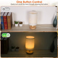 Warm White Nightstand Lamp USB Plug Modern Lantern by DailySale