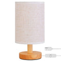 Warm White Nightstand Lamp USB Plug Modern Lantern by DailySale