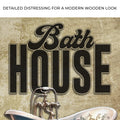 Wash Rinse Dry Repeat Bath House Sign by Tailored Canvases