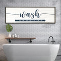 Wash Your Worries Away Sign by Tailored Canvases