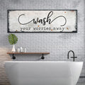 Wash Your Worries Away Sign by Tailored Canvases