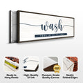 Wash Your Worries Away Sign by Tailored Canvases