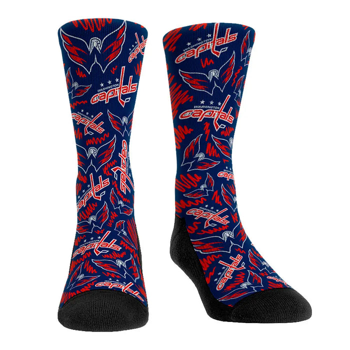 Washington Capitals - Logo Sketch by Rock 'Em Socks