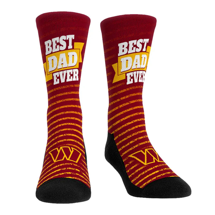 Washington Commanders - Best Dad Ever by Rock 'Em Socks