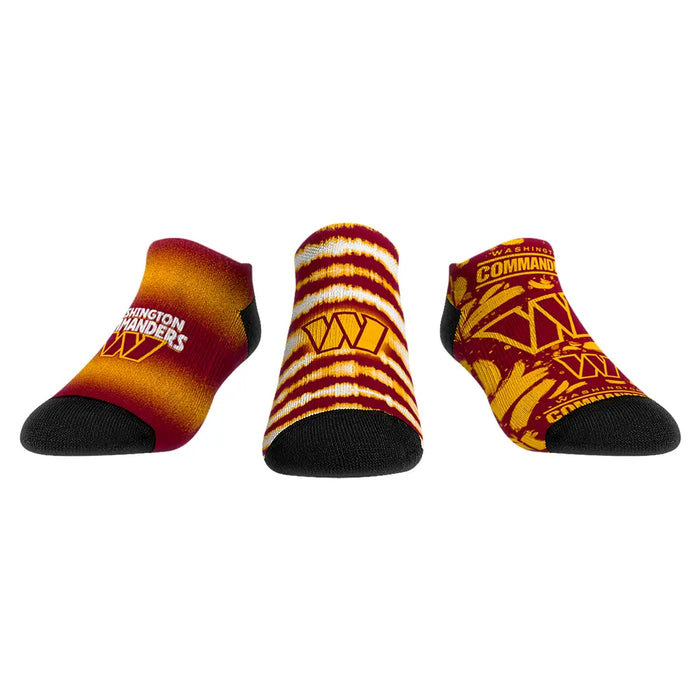 Washington Commanders - Low Cut - Make Some Noise (3-Pack) by Rock 'Em Socks