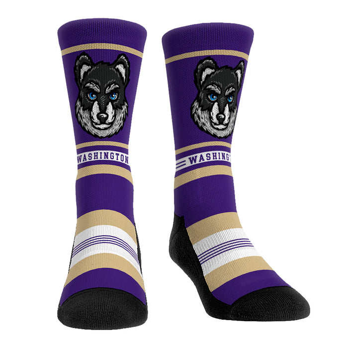 Washington Huskies - Game Face Mascot by Rock 'Em Socks