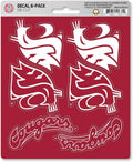 Washington State University Cougars 6-Piece Decal Sticker Set, 5x6 Inch Sheet, Gift for football fans for any hard surfaces around home, automotive, personal items by Fielders Choice