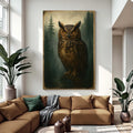 Watcher Of The Woods Owl Wall Art by Tailored Canvases