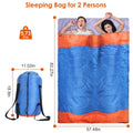 Water Resistant Camping Cotton Liner Sleeping Bag with Sack by DailySale
