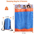 Water Resistant Camping Cotton Liner Sleeping Bag with Sack by DailySale