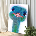 Watercolor Ostrich Canvas Wall Art by Tailored Canvases