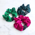 Watermelon Mix - 3-Pack Vibrant Buckle Scrunchies Bundle - No Snagging, No Tangles by Buckle Scrunchies by RE.STATEMENT