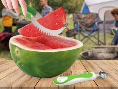Watermelon Slicer and Bonus Melon Baller by DailySale