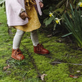 Waterproof Hand-Stitched Kids’ Boots with Flexible Sole |Chestnut by ozznekshoes