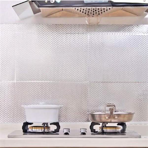 Waterproof Oil Proof Aluminum Foil Self Adhesive Wall Sticker by DailySale