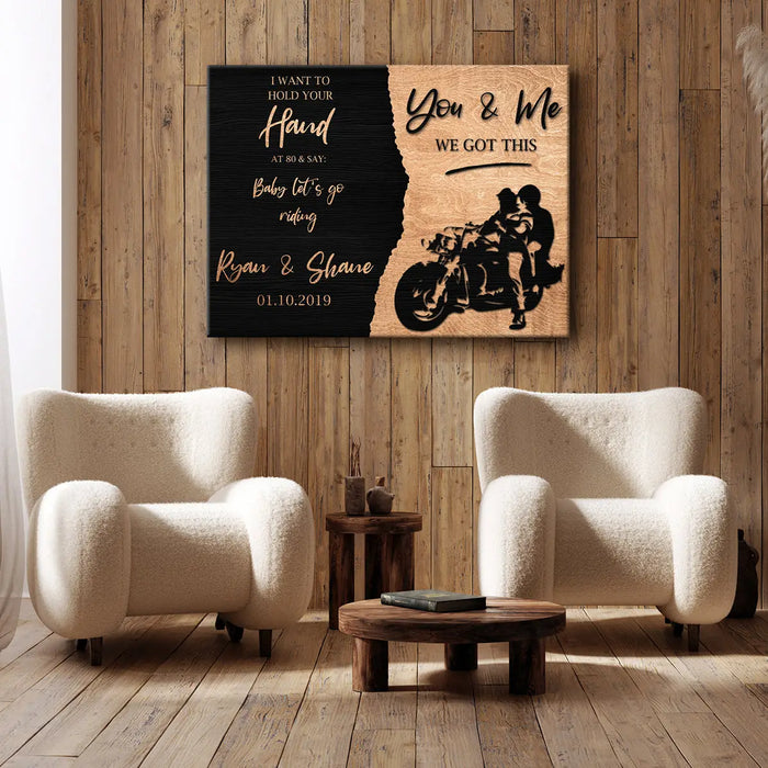 We Got This Bikers Couple Sign by Tailored Canvases