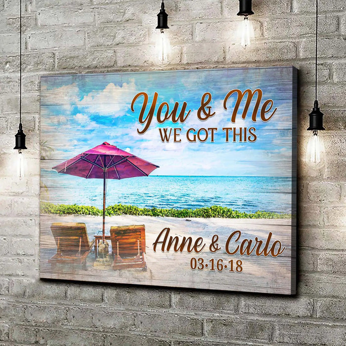 We Got This Couple Beach Sign by Tailored Canvases
