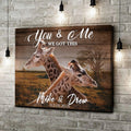 We Got This Couple Giraffe Sign by Tailored Canvases