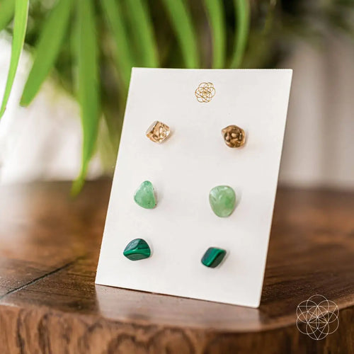 Wealth and Abundance Earring Set by Conscious Items