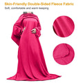 Wearable Fleece Blanket with Sleeves by DailySale