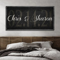 Wedding Date Sign by Tailored Canvases