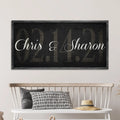 Wedding Date Sign by Tailored Canvases