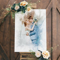 Wedding Watercolor Portrait Sign by Tailored Canvases